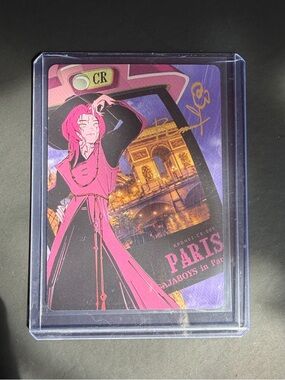 Romance LR -008 Rare Character Trading Card - Paris Scene (Signed)
